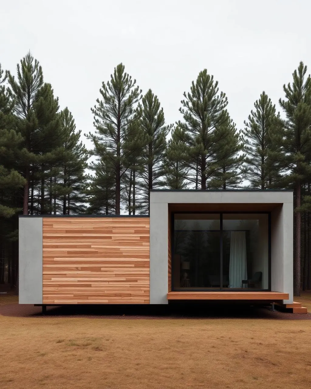 Casa modular de RyT Haus instalada en una parcela de la Comunidad de Madrid
